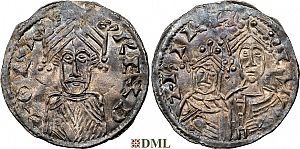 Денарий, Дания, Olaf Hunger (1086-1095), м.д. Lund, Hbg. 4