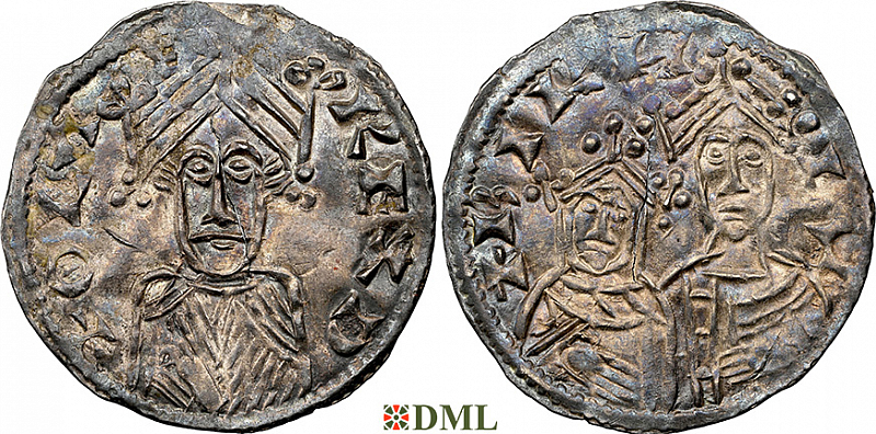 Денарий, Дания, Olaf Hunger (1086-1095), м.д. Lund, Hbg. 4