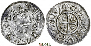 Денарий, Германия, Бавария, Heinrich II (1002-1024), м.д. Regensburg, монетарий ECCHO, Hahn 1976, 29b3.3