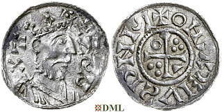 Денарий, Германия, Бавария, Heinrich II (1002-1024), м.д. Regensburg, монетарий ECCHO, Hahn 1976, 29b3.3