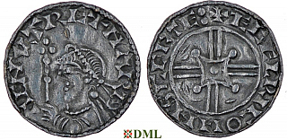 Денарий, Англия, Harthaknut (1035-1042), м.д. Shaftesbury, монетарий Æthelric, North 799