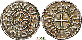 Денье, Каролинги, Charles le Chauve (840-877), м.д. Bourges, Depeyrot 198