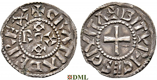 Денье, Каролинги, Eudes (Odo) (887-898), м.д. Bourges, Depeyrot 202