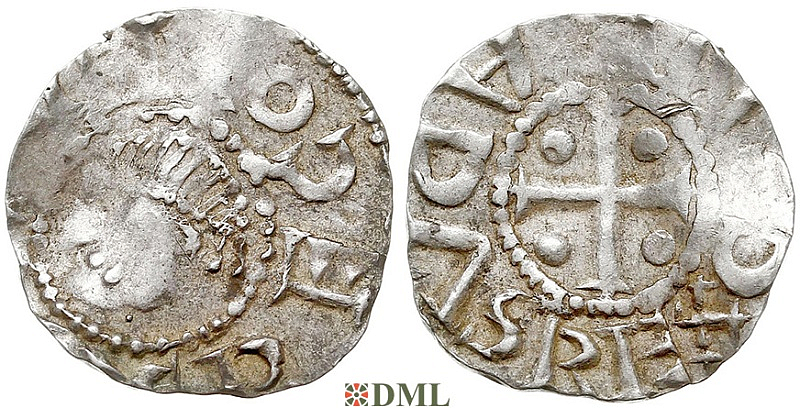 Денарий, Германия, Саксония, Konrad II (1024-1039), м.д. Dortmund, Dbg. 756