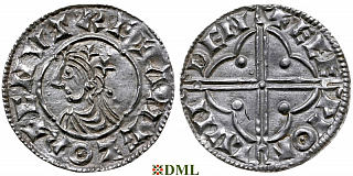 Денарий, Англия, Cnut (1016-1035), м.д. London, монетарий Ælfwig, North 781