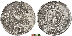Денарий, Германия, Бавария, Heinrich II (1002-1024), м.д. Salzburg, Hahn 1976, 98A