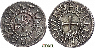 Денье, Каролинги, Charles le Chauve (840-877), м.д. Orléans, Depeyrot 727