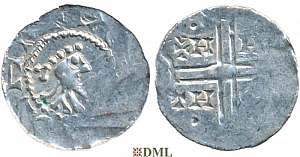 Денарий, Германия, Нижняя Лотарингия, Gf. Hermann (1020-1051), м.д. Emden