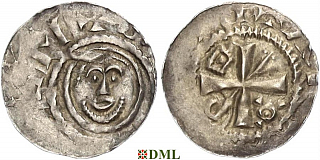 Денарий, Германия, Саксония, Anonymous bishop, м.д. Corvey, Dbg. 1310