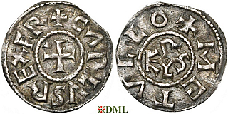 Денье, Каролинги, Charles le Chauve (840-877), м.д. Melle, Depeyrot 606