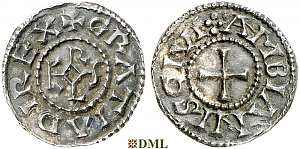 Денье, Каролинги, Charles II (843-877), м.д. Amiens