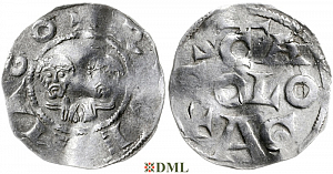 Денарий, Германия, Нижняя Лотарингия, Heinrich III (1039-1056), м.д. Remagen, Dbg. 431