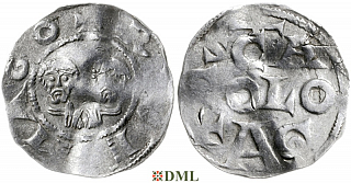 Денарий, Германия, Нижняя Лотарингия, Heinrich III (1039-1056), м.д. Remagen, Dbg. 431
