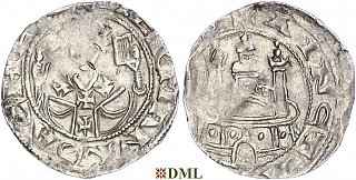 Денарий, Германия, Нижняя Лотарингия, Hermann III von Hochstaden (1089-1099), м.д. Koln, Dbg. 413
