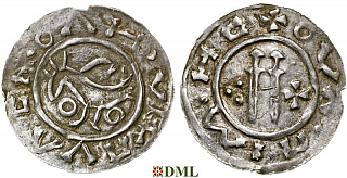Денарий, Чехия, Boleslav II (972/973-999), м.д. Prague, Šmerda 1996, 22