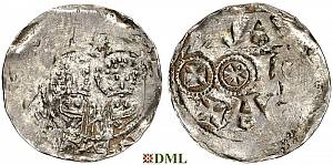 Денарий, Германия, Нижняя Лотарингия, Heinrich III (1039-1056), м.д. Remagen, Dbg. 1762