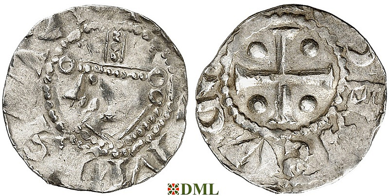 Денарий, Германия, Саксония, Konrad II (1024-1039), м.д. Dortmund, Dbg. 754