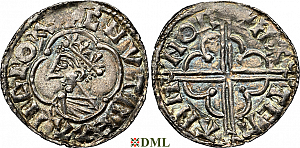 Денарий, Англия, Cnut  (1016-1035), м.д. Norwich, монетарий Hateman, North 781