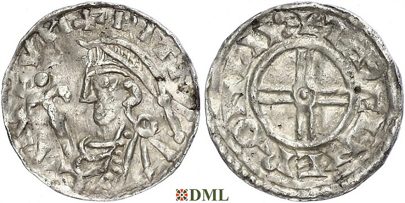 Денарий, Швеция, Anund (Jakob) Olofsson (1022-1050), м.д. Sigtuna, Malmer 14.313