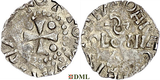 Денарий, Германия, Нижняя Лотарингия, Otto I (962-973) и Bruno (953-965), м.д. Koln, Dbg. -