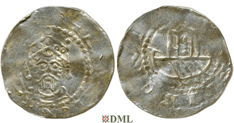 Денарий, Германия, Франкония, Kg. Heinrich III (1039-1046), м.д. Speyer, Dbg. 830