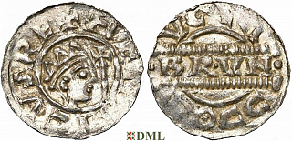 Денарий, Германия, Нижняя Лотарингия, Bruno III (1050-1057), м.д. Dokkum, Ilisch 2000, 21.19