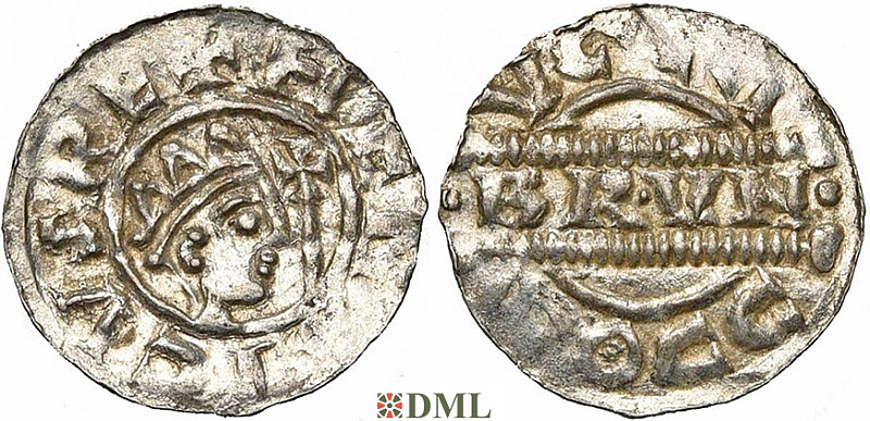 Денарий, Германия, Нижняя Лотарингия, Bruno III (1050-1057), м.д. Dokkum, Ilisch 2000, 21.19