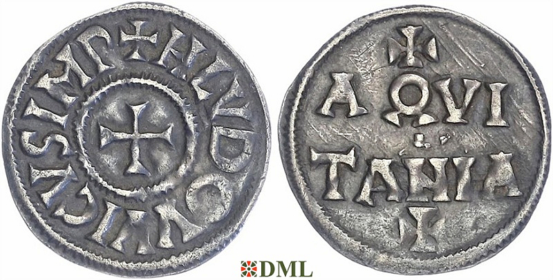 Денье, Каролинги, Louis le Pieux (814-840), м.д. Aquitaine, Depeyrot 51D
