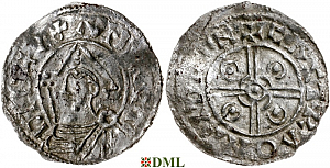 Денарий, Швеция, Anund (Jakob) Olofsson (1022-1050), м.д. Sigtuna, Malmer -