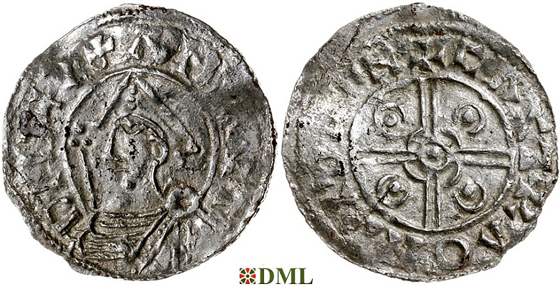 Денарий, Швеция, Anund (Jakob) Olofsson (1022-1050), м.д. Sigtuna, Malmer -