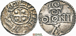 Денарий, Германия, Нижняя Лотарингия, Anonymous bishop, м.д. регион Meuse