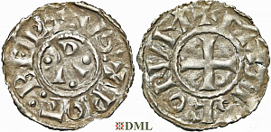 Денарий Франция Robert II (996-1031),