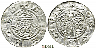 Денарий, Германия, Нижняя Лотарингия, Gf. Egbert II (1068-1090), м.д. Dokkum, Ilisch 2000, 22.5