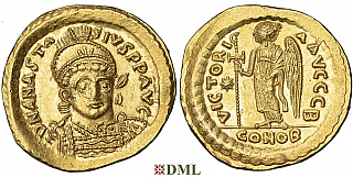 Солид, Византия, Anastase I (491-518) , м.д. Constantinople