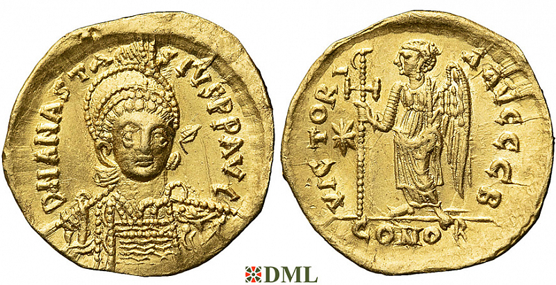 Солид, Византия, Anastase I (491-518) , м.д. Constantinople