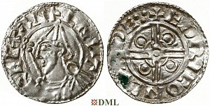 Денарий, Англия, Cnut (1016-1035), м.д. London, монетарий Eadric, North 787