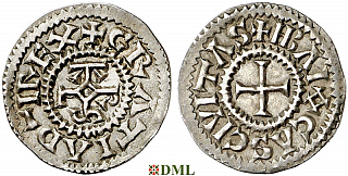 Денье, Каролинги, Charles le Chauve (840-877), м.д. Bayeux, Depeyrot 127