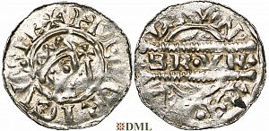 Денарий, Германия, Нижняя Лотарингия, Bruno III (1050-1057), м.д. Leeuwarden, Ilisch 2000, 21.14