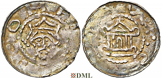Денарий, Германия, Саксония, Heinrich III (1039-1056), м.д. Stade, Dbg. 720
