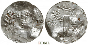 Денарий, Германия, Швабия, Heinrich II (1002-1024), м.д. Esslingen, Dbg. 951