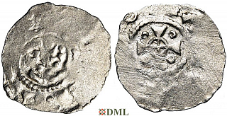 Денарий, Германия, Нижняя Лотарингия, Albert III (1063-1102), м.д. Dinant, Ilisch 2014, 30.10