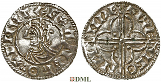 Денарий, Англия, Cnut (1016-1035), м.д. London, монетарий Wulfwine, North 781