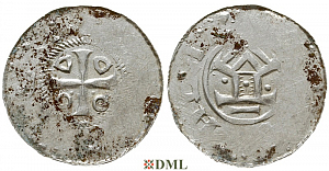 Денарий, Германия, Саксония, Otto III (983-1002), м.д. Goslar, type OAP