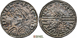 Денарий, Англия, Harold I (1035-1040), м.д. Lewes, монетарий Eadwine, North 803