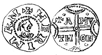 Денарий, Германия, Нижняя Лотарингия, Hermann von Kalvelage (1020-1051), м.д. Emden, Dbg. 772