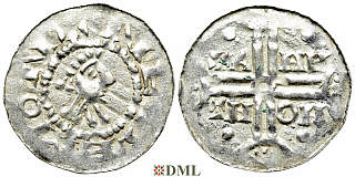 Денарий, Германия, Нижняя Лотарингия, Gf. Hermann (1020-1051), м.д. Emden, Dbg. 773