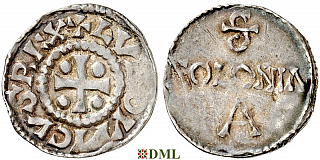 Денарий, Германия, Нижняя Лотарингия, Ludwig das Kind (899-911), м.д. Koln, Dbg 