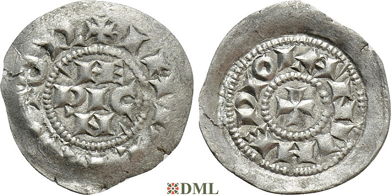 Денарий, Италия, Heinrich III-IV (1039-1126), м.д. Milan