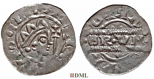 Денарий, Германия, Нижняя Лотарингия, Bruno III (1050-1057), м.д. Leeuwarden, Ilisch 2000, 21.14