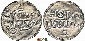 Денарий, Германия, Нижняя Лотарингия, Otto I (936-962), м.д. Huy, Ilisch 2014, 33.2